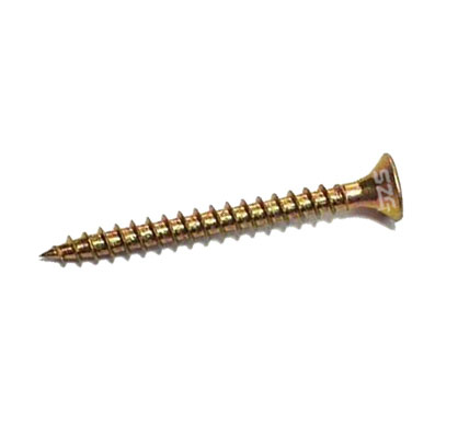 yellow zinc chipboard screw